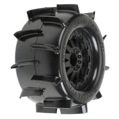Pro-Line Sand Paw 2.8" Tires w/F-11 Electric Rear Wheels (2) (Black) (XTM) w/12mm Hex Pro-Line Sand Paw 2.8" Tires w/F-11 Electric Rear Wheels (2) (Black) (XTM) w/12mm Hex