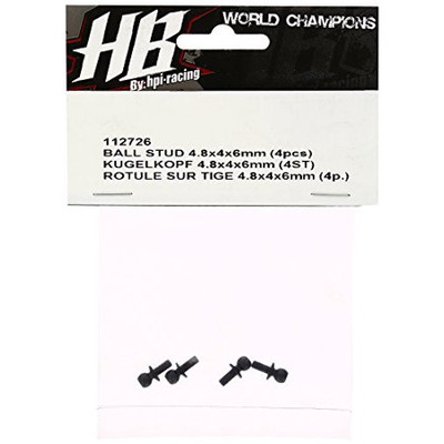 Hot Bodies 4.8x4x6mm Ball Stud (4) Hot Bodies 4.8x4x6mm Ball Stud (4)