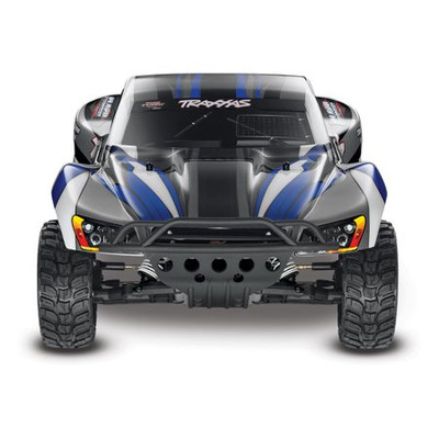 TRAXXAS Slash 1/10 RTR Electric 2WD Short Course Truck w/TQ 2.4GHz Radio System - Silver/Blue TRAXXAS Slash 1/10 RTR Electric 2WD Short Course Truck w/TQ 2.4GHz Radio System - Silver/Blue