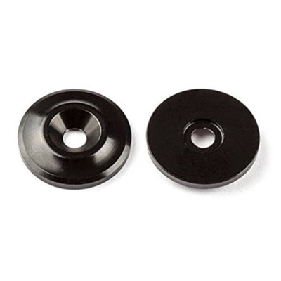 Team Associated Factory Team Aluminum Wing Buttons (Black)