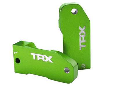 TRAXXAS L/R Aluminim Caster Blocks 30 Deg (Green)