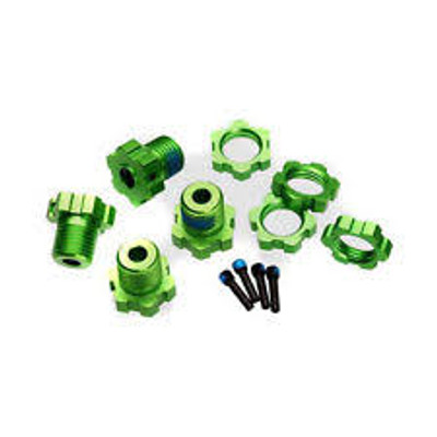  Traxxas 17mm Splined Wheel Hub Set (Green) (4) (TRA5353G)