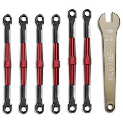 Traxxas Aluminum Turnbuckles (Red) (Jato) Traxxas Aluminum Turnbuckles (Red) (Jato)