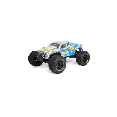 ECX Ruckus 1/10 2WD RTR Electric Monster Truck (Silver/Blue) w/STX2 2.4GHz Radio, Battery & Charger ECX Ruckus 1/10 2WD RTR Electric Monster Truck (Silver/Blue) w/STX2 2.4GHz Radio, Battery & Charger
