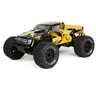 ECX Ruckus 1/10 2WD RTR Electric Monster Truck (Black/Orange) w/STX2 2.4GHz Radio, Battery & Charger ECX Ruckus 1/10 2WD RTR Electric Monster Truck (Black/Orange) w/STX2 2.4GHz Radio, Battery & Charger