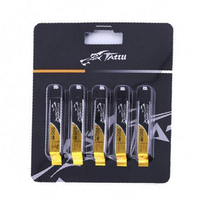 Tattu 1S LiPo Battery 45C (3.7V/220mAh) (5) Tattu 1S LiPo Battery 45C (3.7V/220mAh) (5)