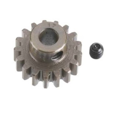 Robinson Racing Extra Hard Steel Mod1 Pinion Gear w/5mm Bore (17T) Robinson Racing Extra Hard Steel Mod1 Pinion Gear w/5mm Bore (17T)