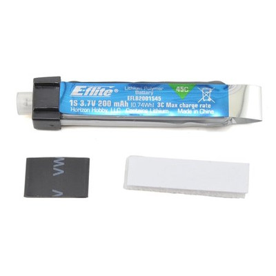 E-flite 1S LiPo Battery Pack 45C (3.7V/200mAh) E-flite 1S LiPo Battery Pack 45C (3.7V/200mAh)