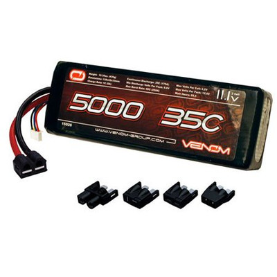 Venom 3S 11.1V 5000mAh 35C Lipo with Univ Plug System (Soft Case) Venom 3S 11.1V 5000mAh 35C Lipo with Univ Plug System (Soft Case)