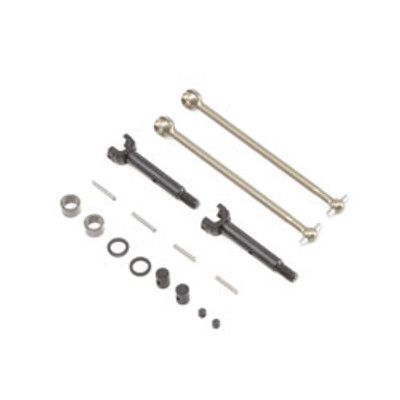 Team Losi Racing CVA Driveshaft Set Complete, Aluminum: 22 3.0 SR