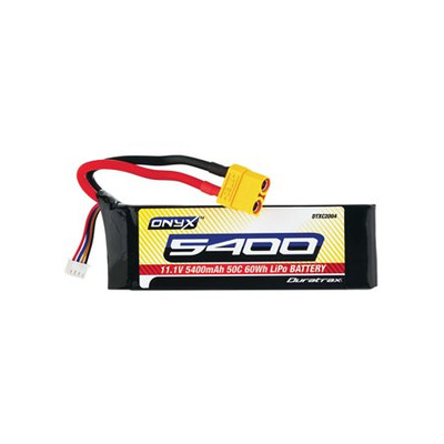 Duratrax Onyx LiPo 3S 11.1V 5400mAh 50C Soft Case XT90 Nero Duratrax Onyx LiPo 3S 11.1V 5400mAh 50C Soft Case XT90 Nero