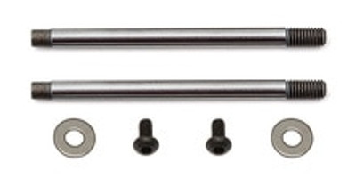 Team Associated 3x23mm V2 Chrome Screw Mount Front Shock Shaft (2) (ASC91618)