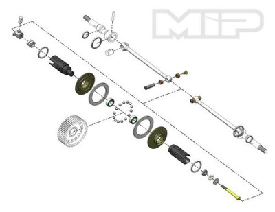 MIP Associated B5/B6 Roller "Pucks" Bi-Metal Drive System