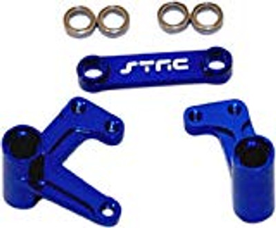 ST Racing Concepts Aluminum Steering Bellcrank Set (w/bearings) (Blue)