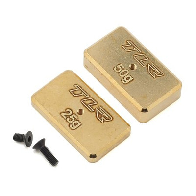 Team Losi Racing Rear Brass Plate Set: 22 4.0 Team Losi Racing Rear Brass Plate Set: 22 4.0