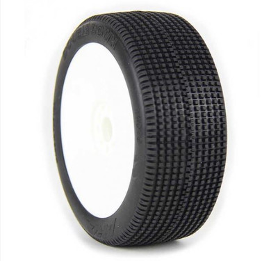 AKA Double Down 1/8 Buggy Pre-Mounted Tires (2) (White) (Soft) AKA Double Down 1/8 Buggy Pre-Mounted Tires (2) (White) (Soft)