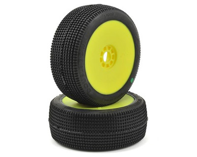 AKA Double Down 1/8 Buggy Pre-Mounted Tires (2) (Yellow) (Soft) AKA Double Down 1/8 Buggy Pre-Mounted Tires (2) (Yellow) (Soft)