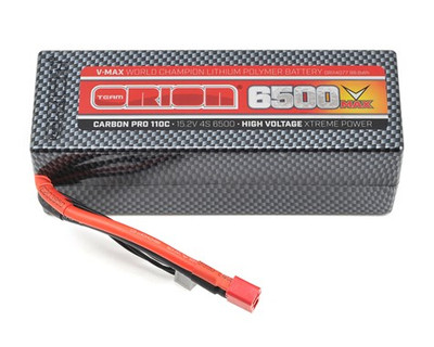 Team Orion 4S Carbon V-Max 110C LiPo Pack Battery w/Deans (15.2V/6500mAh) (ORI14077) Team Orion 4S Carbon V-Max 110C LiPo Pack Battery w/Deans (15.2V/6500mAh) (ORI14077)