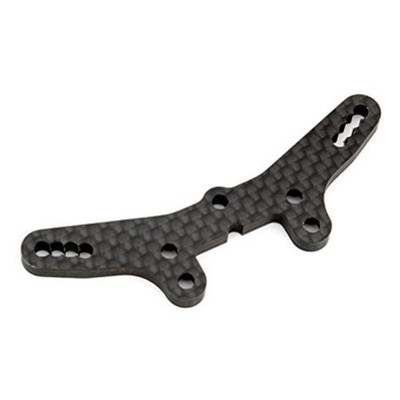 Team Associated Carbon Fiber TC7.1 Front Shock Tower (Long) (LS) Team Associated Carbon Fiber TC7.1 Front Shock Tower (Long) (LS)