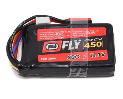 Venom 450mAh 3S 11.1V 30C LIPO (JST) (VNR25026) Venom 450mAh 3S 11.1V 30C LIPO (JST) (VNR25026)