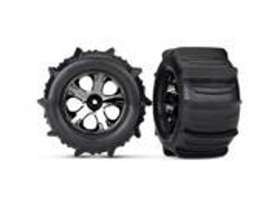 Traxxas Paddle Tires 2.8" Pre-Mounted w/All-Star Nitro Front Wheels (2) (TRA4175) Traxxas Paddle Tires 2.8" Pre-Mounted w/All-Star Nitro Front Wheels (2) (TRA4175)