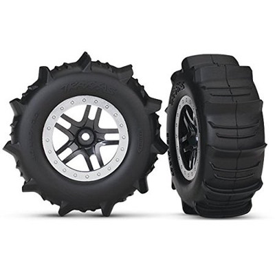 Traxxas Paddle Tires w/SCT Split Spoke Rear Wheel (2) (TRA5891) Traxxas Paddle Tires w/SCT Split Spoke Rear Wheel (2) (TRA5891)
