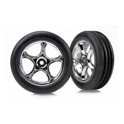 Traxxas Alias 2.2" Front Pre-Mounted Tires (2) (Bandit) (Chrome) (Standard) (TRA2471R) Traxxas Alias 2.2" Front Pre-Mounted Tires (2) (Bandit) (Chrome) (Standard) (TRA2471R)