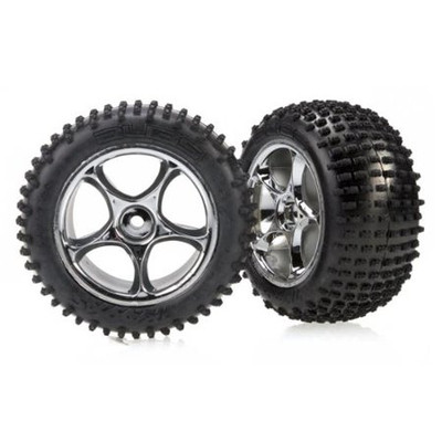 Traxxas Alias 2.2" Rear Pre-Mounted Tires (2) (Bandit) (Chrome) (Standard) (TRA2470R Traxxas Alias 2.2" Rear Pre-Mounted Tires (2) (Bandit) (Chrome) (Standard) (TRA2470R