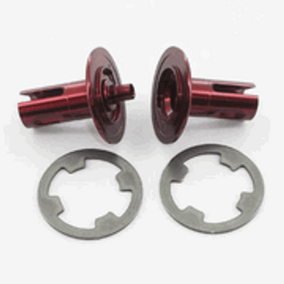 GFRP Aluminum Direct Drive Outdrives, Red w/ Diff Rings