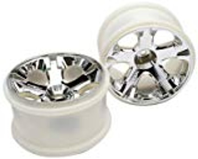 Traxxas 12mm Hex All-Star 2.8" Rear Wheels (2) (Jato, Jato 3.3) (Chrome) (TRA5576) Traxxas 12mm Hex All-Star 2.8" Rear Wheels (2) (Jato, Jato 3.3) (Chrome) (TRA5576)