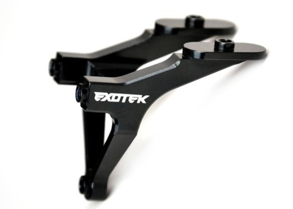 Exotek TLR 22-4 2.0 Aluminum Wing Mount (Black)