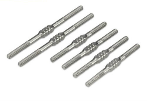 JCONCEPTS TEKNO - EB410 FIN TITANIUM TURNBUCKLE SET - 6PC.