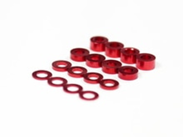 Assault RC Revolver M3 Ball Stud Washer Set (Red) (16) (ARC71056)
