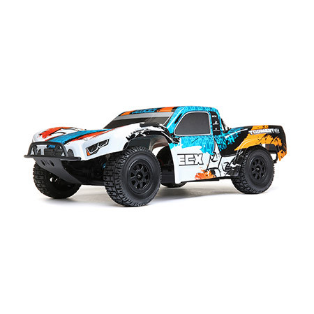ECX Torment 1/10th 4WD Short Course Truck (Orange/Blue) w/STX2 2.4