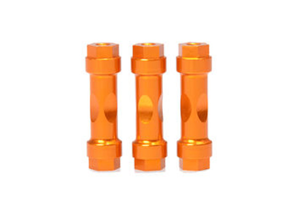 JQRacing CNC Wingmount Posts (3pcs Gold) (JQB0240)