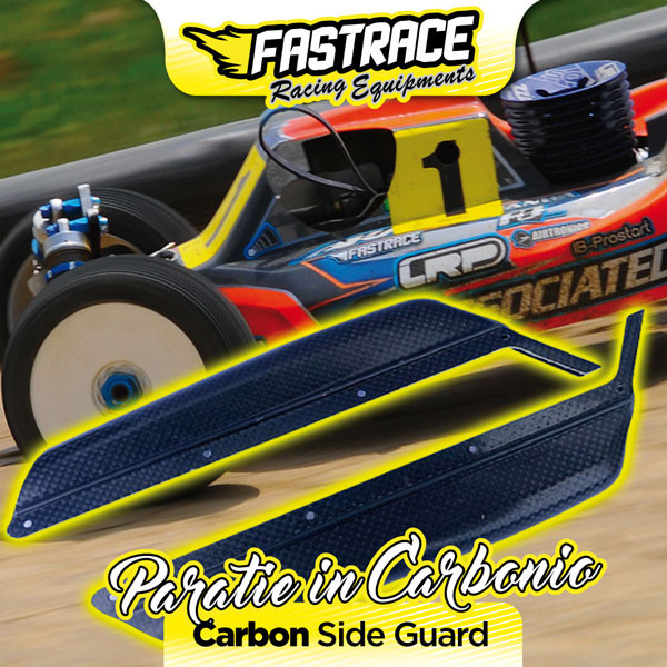 FasTrace side shields carbon / kevlar side guard for Associated RC8 B3.1