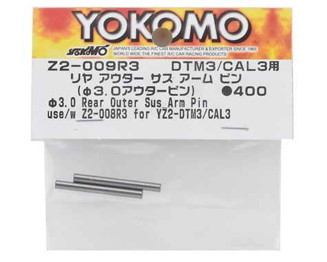 Yokomo YZ-2 DTM3/CAL3 Rear Outer Suspension Arm Pin (2) - BeachRC.com