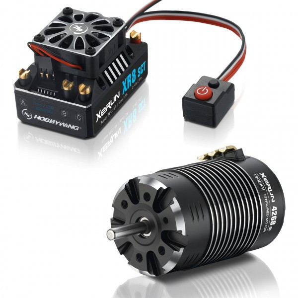 Hobbywing Xerun XR8 SCT ESC & 4268SD-1900KV Motor Combo - BeachRC.com