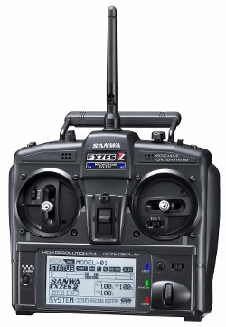 Sanwa EXZES ZZ 4-channel stick Transmitter w/ RX-472 Receiver - no