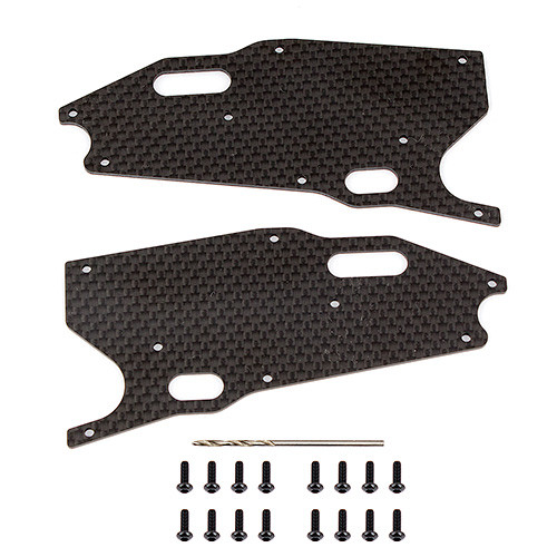 Team Associated RC8T3.1 Factory Team Graphite Front Lower Arm Stiffeners (ASC81416)