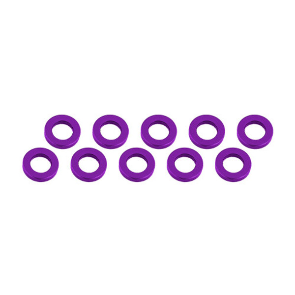 Ultimate Racing ALUMINUM SHIM (3X6X2MM) PURPLE (10PCS) (UR1506-P)
