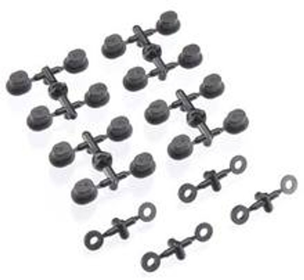 TEKNO HINGE PIN INSERTS & WHEELBASE SHIMS (TKR5021)