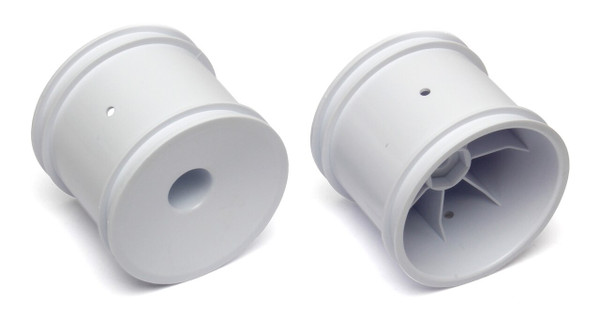 Team Associated 12mm Hex Stadium Truck Dish Wheel (2) (White) (ASC7852)