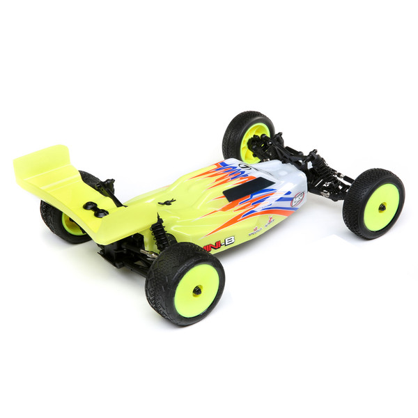 Losi Mini-B RTR 1/16 2WD バギー - イエロー/ホワイト Losi Mini-B RTR 1/16 2WD バギー - イエロー/ホワイト