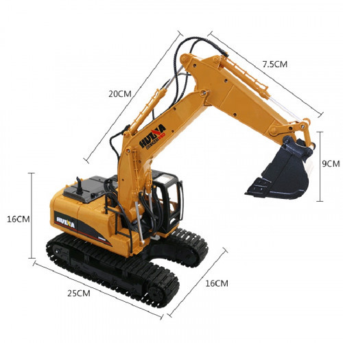 HUTNA RC Excavator 1/14スケール Amazon.com: TOUCAN RC HOBBY 1/14 HUINA RC Metal Excavator Model