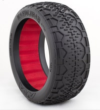 AKA 1:8 HANDLEBAR TIRES W/RED INSERT - SOFT