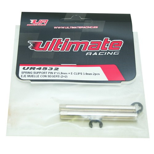 Ultimate Racing Starter Spring Support Pin w/E-Clips (UR4532)