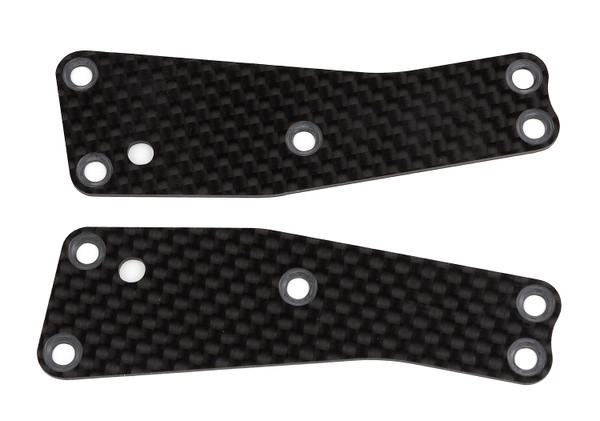 Team Associated RC8T3.2 FT Front Upper Suspension Arm Inserts (1.2mm) (Carbon Fiber) (ASC81482)