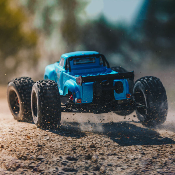 Arrma 1/8 NOTORIOUS 6S V5 4WD BLX Stunt Truck RTR (Blue) - BeachRC.com