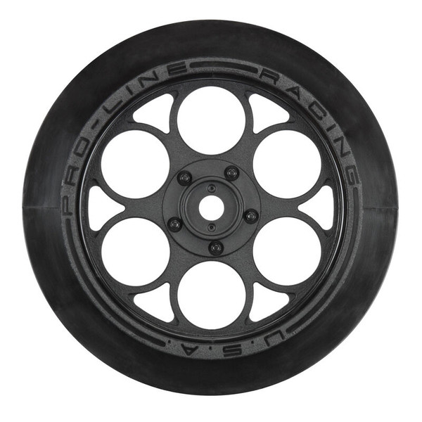 PROLINE 1/10 Showtime Front Runner Front 2.2"/2.7" 12mm Drag Wheels (2) Black